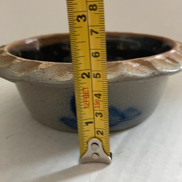 Rowe Pottery Works apple baker pottery bowl cobalt - Picture 9 of 10